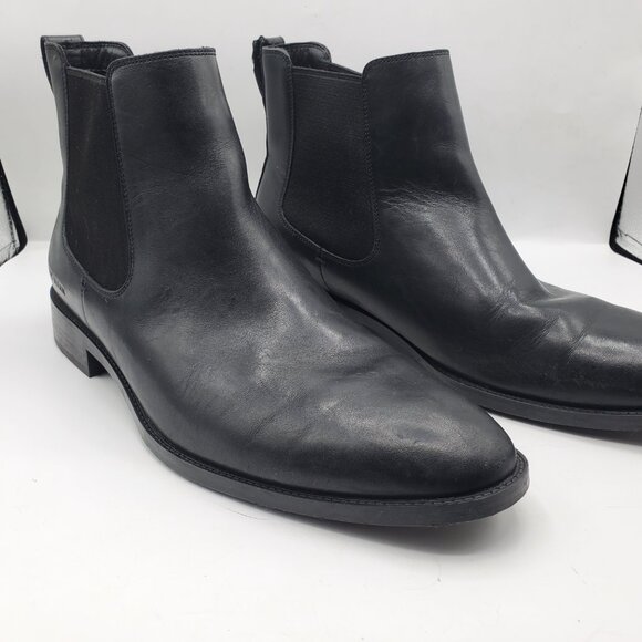 MENS COLE HAAN HAWTHORNE CHELSEA LEATHER ANKLE BOOTS - Picture 4 of 12